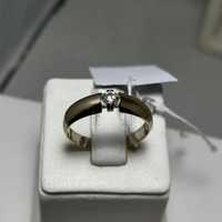 Золотое кольцо (вставка бриллиант, белое золото)  585 проба, 4095/А10