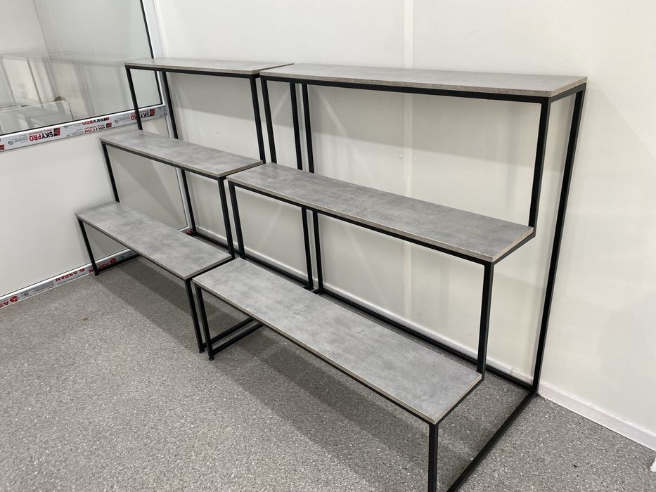 Лофт стеллаж для цветочных салонов, бутик цветы полка, горка пирамида