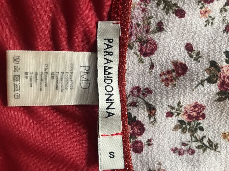 PARAMIDONNA червен блестящ бански