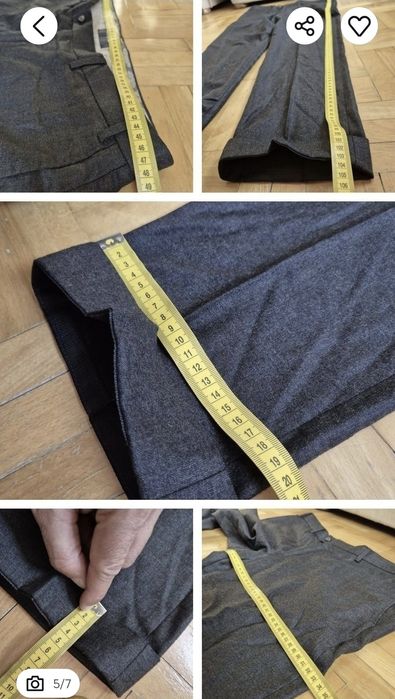 Pantaloni conici de lux Hiltl din casmir pur Estrato, Bărbați - W36