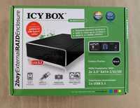 Rack 2 x HDD Icy Box IB-RD2253-U31 USB 3.1 Type-B SATA3 Raid 2.5", NEW