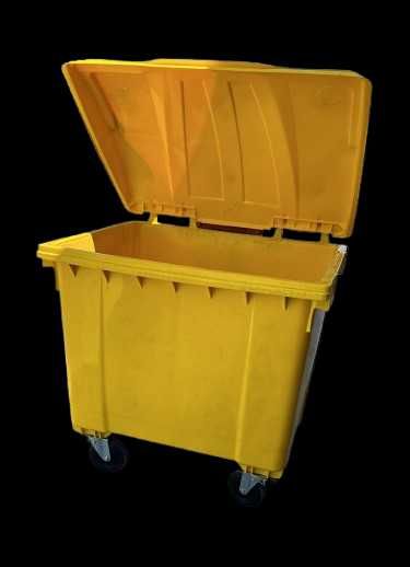 Pubelă de gunoi galbena cu capac– 1100 litri