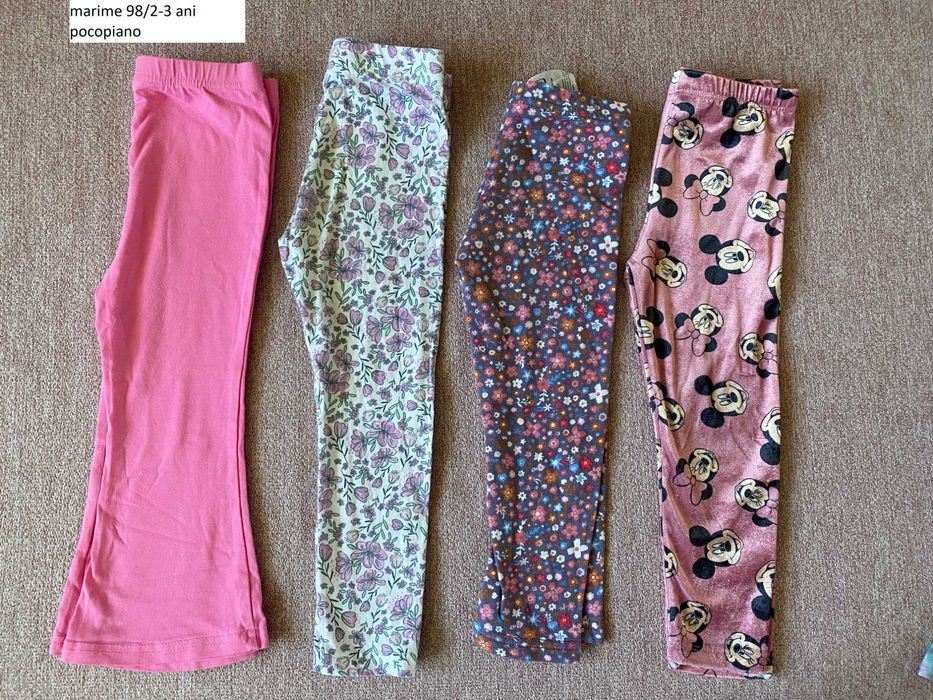 Lot pantaloni egari set cu bluza copii marime 98 2-3 ani