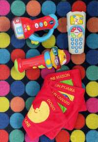 Set 4 jucării luminoase și muzicale - Vtech & Fisher Price în franceză