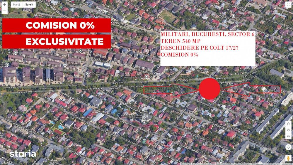 Vanzare Teren Intravilan De 540 Mp Situat In  Militari, Bd. Anul 1864