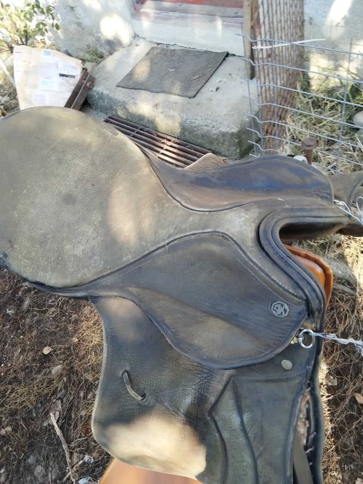 Șa piele originala model clasic călărie