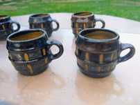 Set 6 cești vechi din ceramică