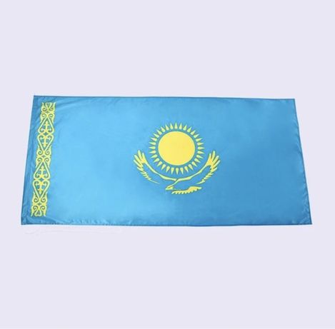 Флаг Казахсатна 150х90- 2х1 метра