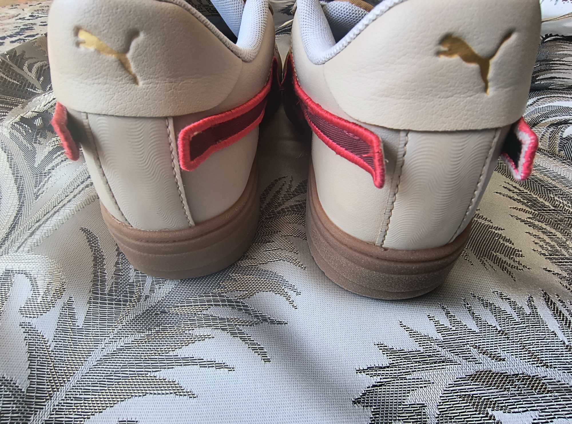 Puma, Спортни обувки CA Pro с контрасти, Бордо, Бял номер 42
