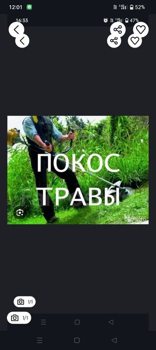 Косим траву триммером