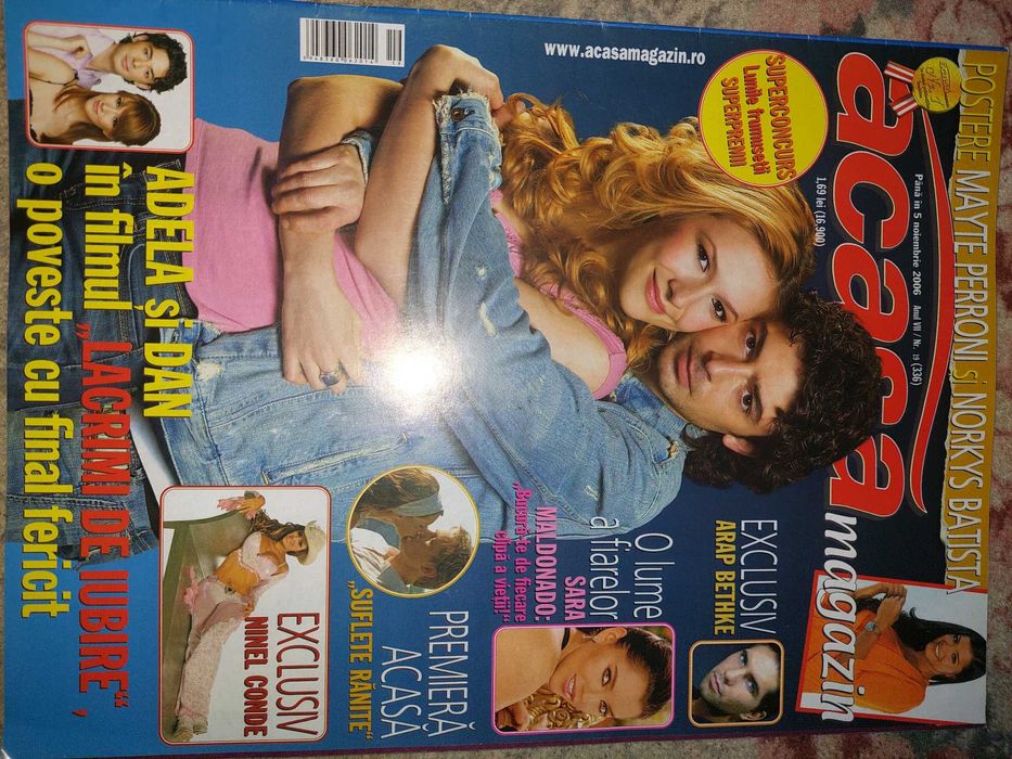 Revista Acasa cu Adela popescu si Dan Bordeianu pe coperta