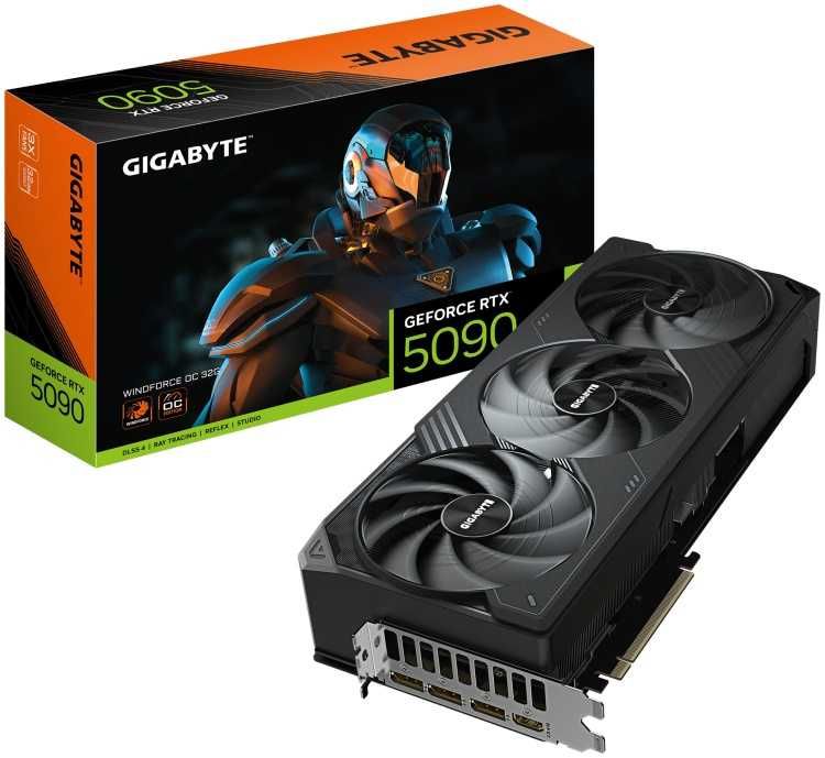 Новые видеокарты Gigabyte WindForce RTX 5090