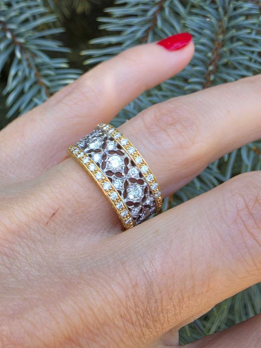 Inel Aur 18 kt cu diamante naturale