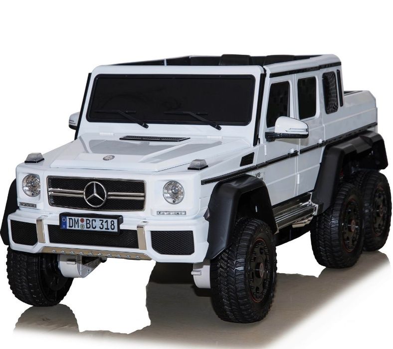 Masina electrica Mercedes G63 6x6 Premium cu 4 motoare #Alb