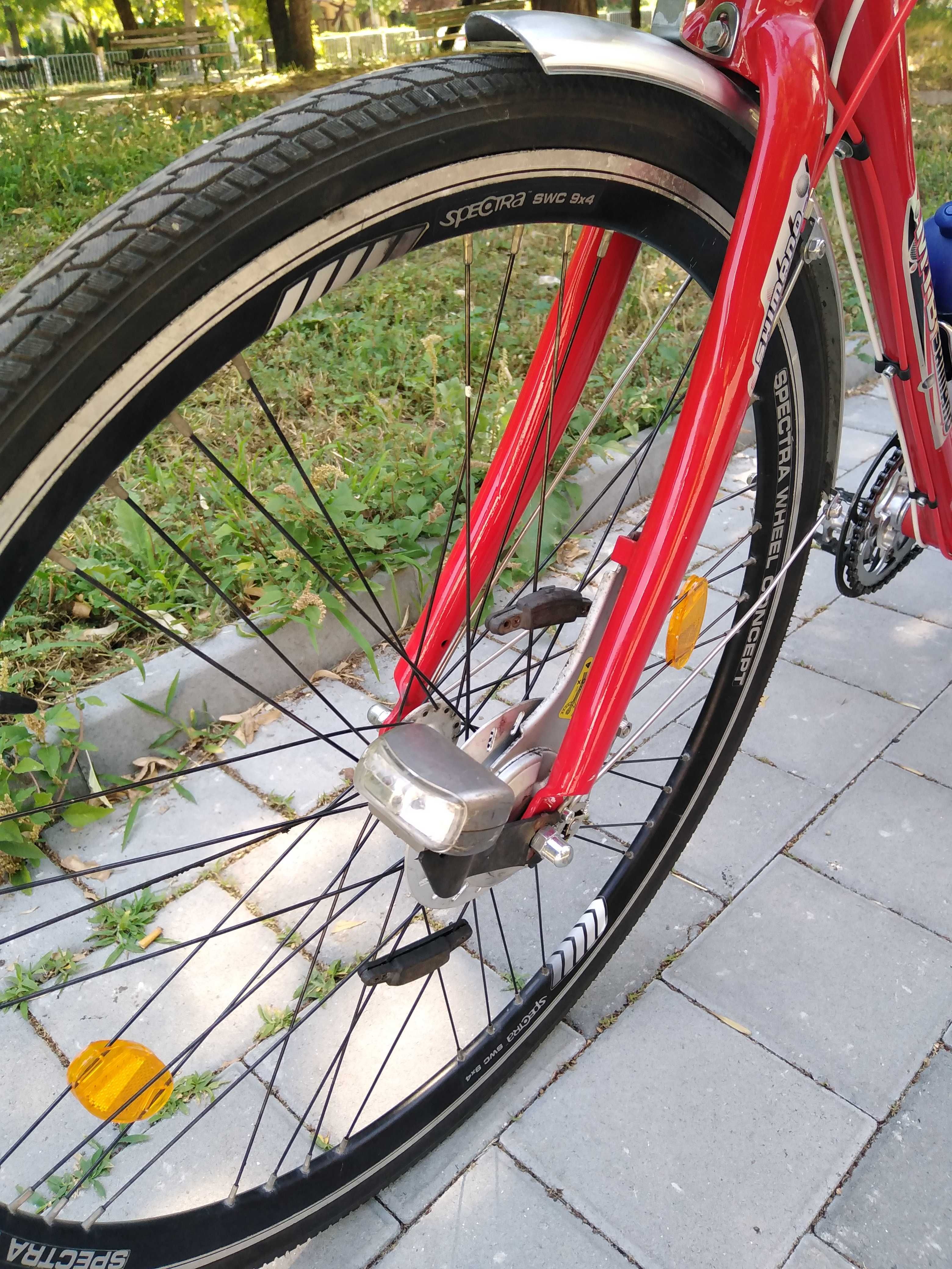 Градски велосипед 28", 7 скорости, алуминиева рамка.
