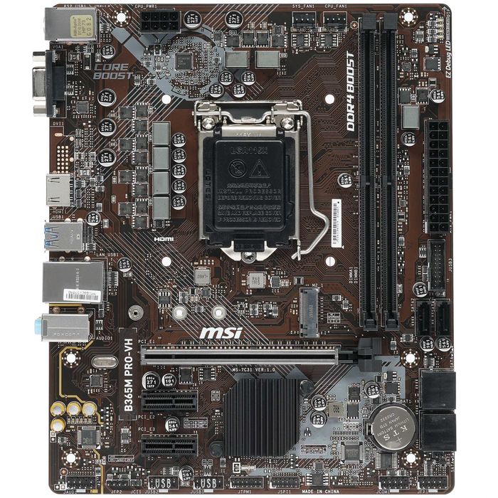 Материнская Плата MSI B365M PRO-VH LGA1151-v2 2xDDR4 mATX
