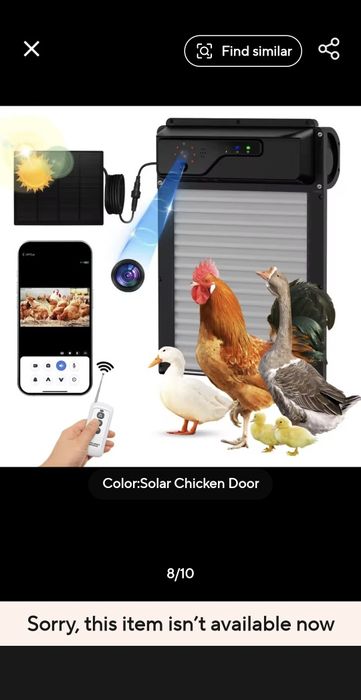 Usa automata pentru gaini ,cu panou solar