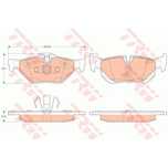 Set placute frana punte Spate BMW Seria 1 (E81, E82, E87/E88) 2004-2013, Seria 3 (E90/ E91, E92/E93) 2004-2013, X1 (E84) 2009-2015; TRW GDB2050