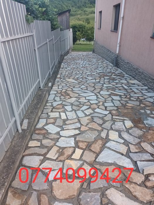 Piatra naturala de munte pentru pavaj.