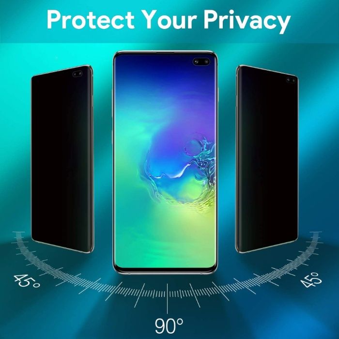 Folie de sticla Samsung Galaxy S10 Plus Privacy Glass folie securizata