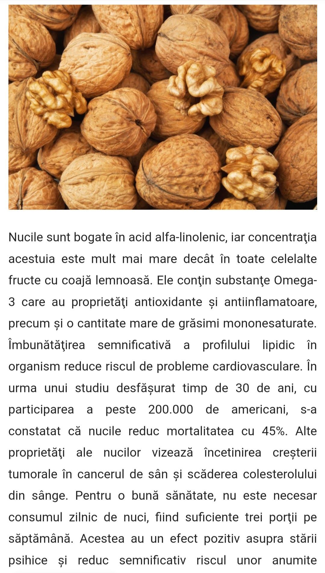 Nuci Romania - Omega 3