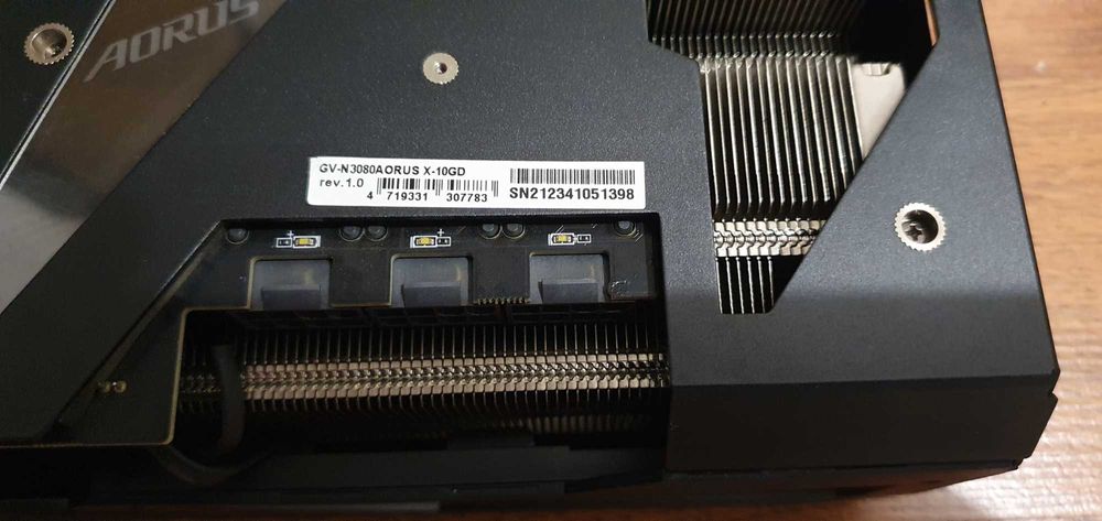 Placa Video AORUS GeForce RTX 3080 XTREME 10Gb (rev. 1.0)