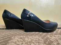 Туфли женские, 38 размер, чёрные
