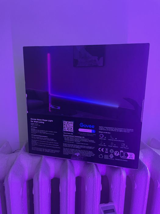 Govee rope light for wall lining