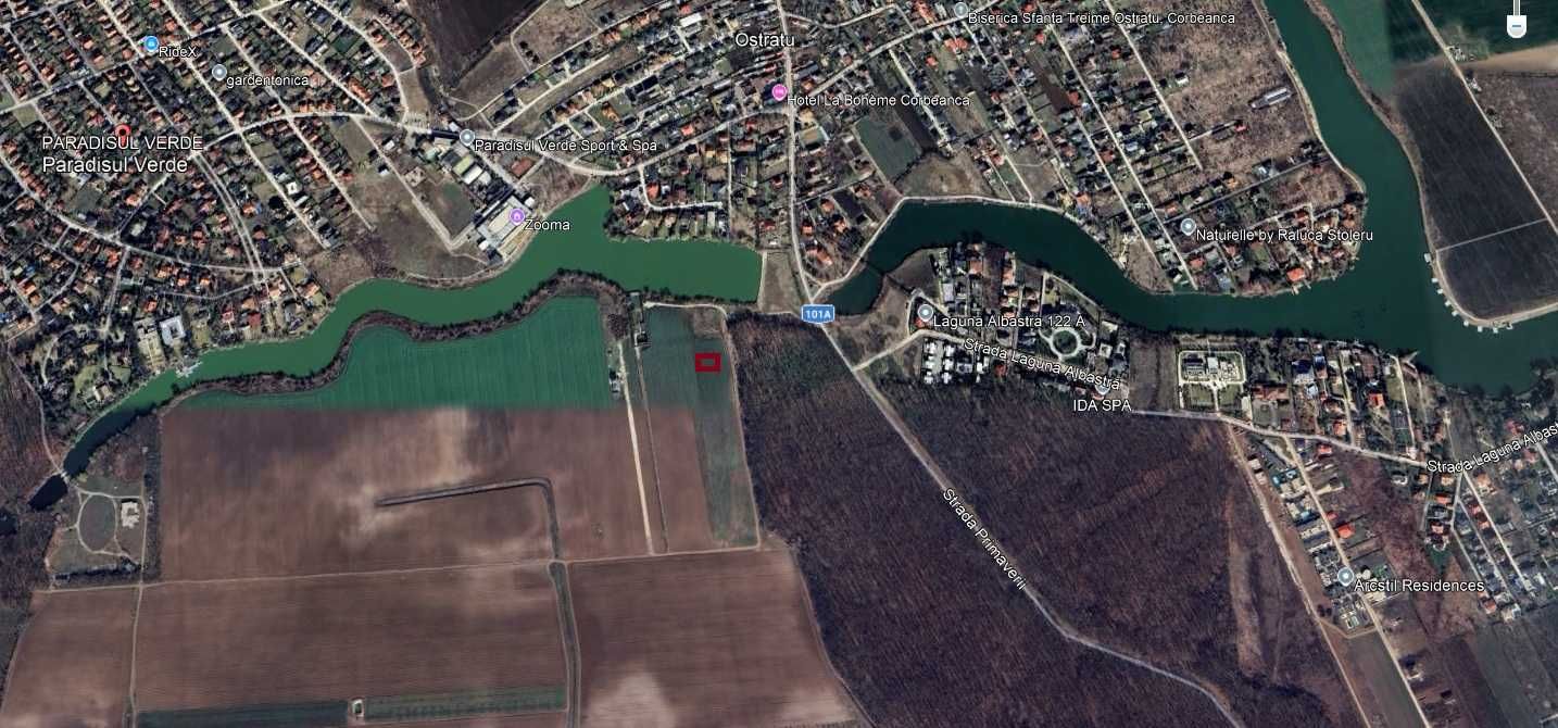 Teren intravilan in Corbeanca (Tamasi) -  langa lac si padure