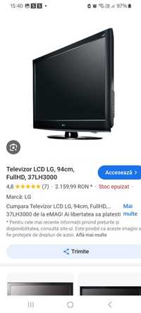 TV LCD LG 37LH3000 94 cm