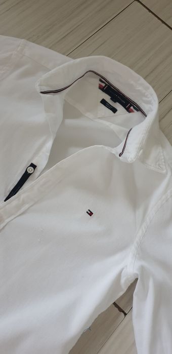 Tommy Hilfiger Pique Cotton Slim Fit / S НОВО! ОРИГИНАЛ! Мъжка Риза!