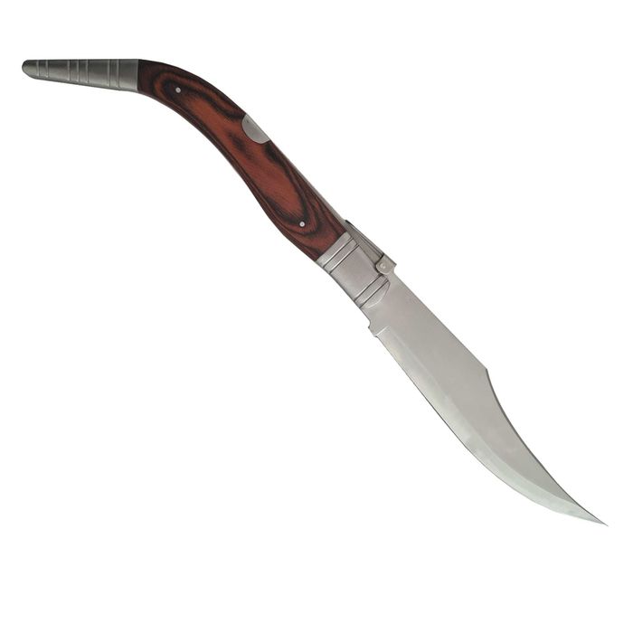 Briceag Mahon, 50 cm, Otel inoxidabil, mâner cu insertii din lemn