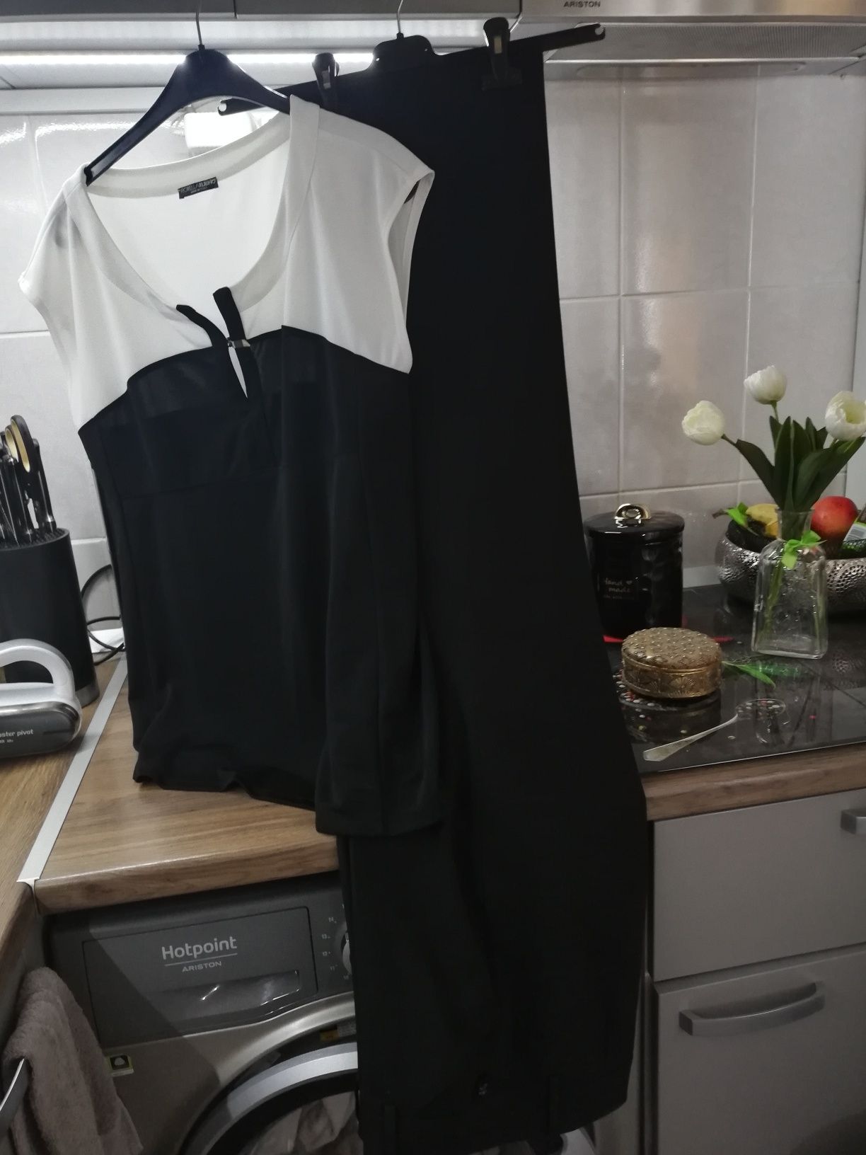 Pantaloni Biaginni evazați mas 42 și bluza Fiorela Rubino
