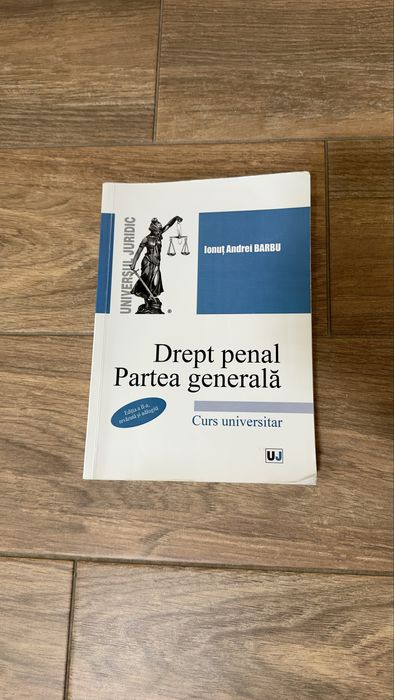 Curs universitar drept penal partea generala Ionut Andrei Barbu