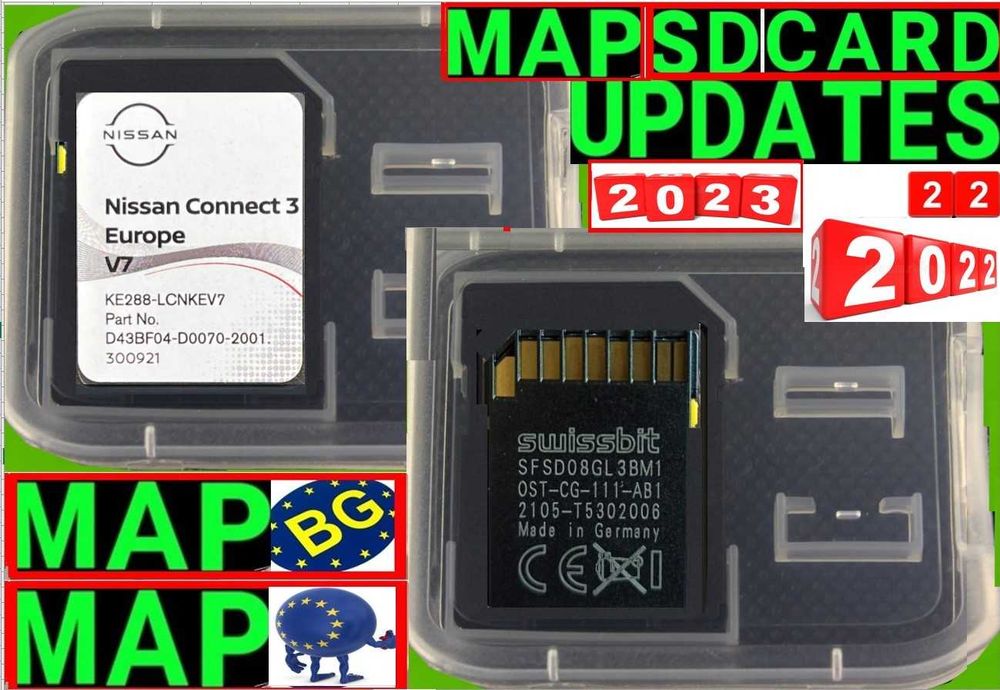 2023 NISSAN SD card Connect 3 v7 СД картa навигация Нисан Qashqai Juke