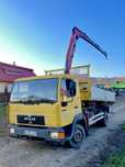 MAN 10.224 basculabil cu macara
