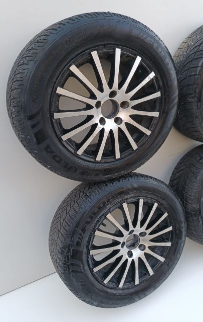 Set jante aliaj cu anvelope m+s, 215/60 R16 / 99H / 16 Inch, 5 X 112