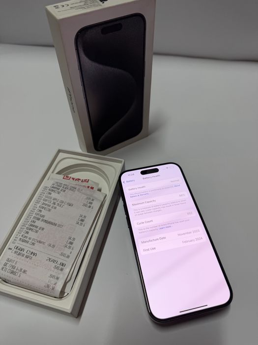 iPhone 15 Pro 256GB Black Titanium