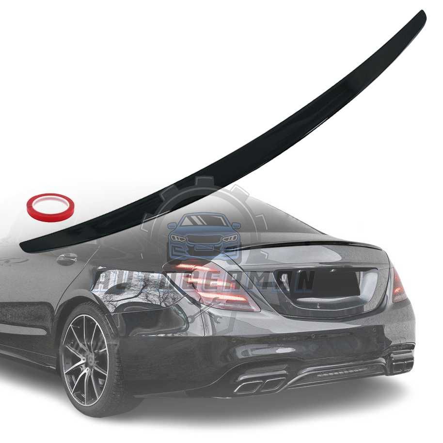 Mercedes W222 S - class Спойлер крило за багажник черен гланц в222