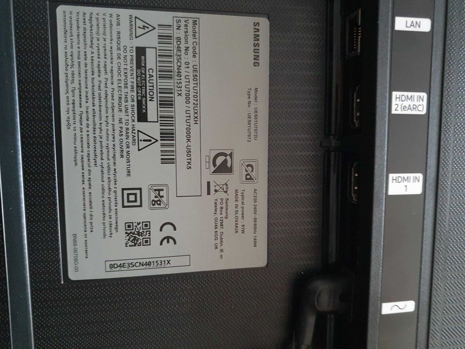 TV Samsung UE50TU7072UXXH defect placa de baza