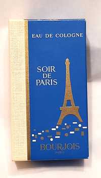 Vintage PERFUME SOIR DE PARIS by BOURJOIS Eau De Cologne, NOU, 30 ml,