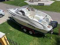 Barca Rio 600 cruiser motor tohatsu 120cai și peridoc dublu ax
