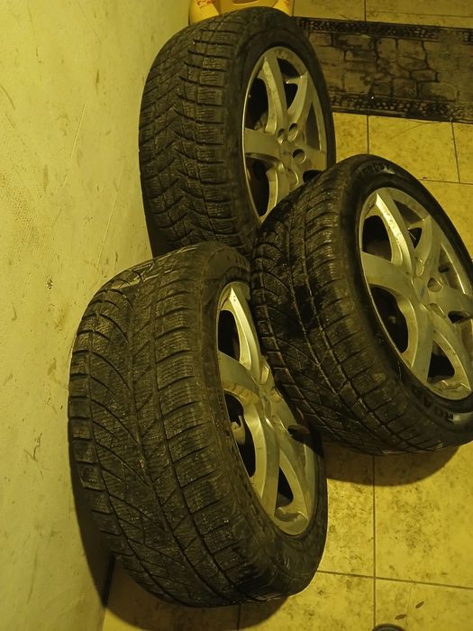 4 jante BMW +cauciucuri ALPINE 225X50X17 dot -2buc 2023 și 2-2024