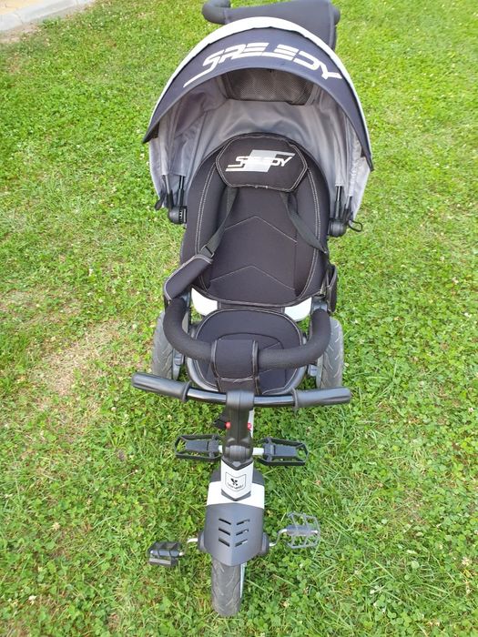 Tricicleta multifunctionala 4 in 1 Speedy All scaun rotativ Black