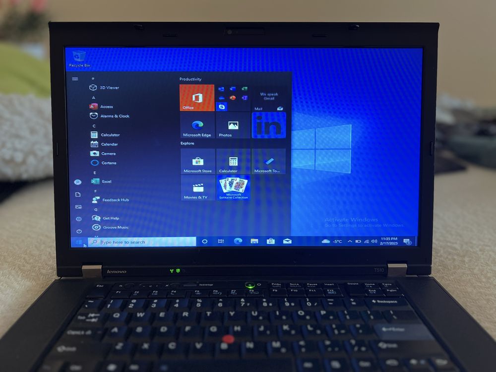 Lenovo ThinkPad T510 лаптоп I5 8gb. + SSD + чанта