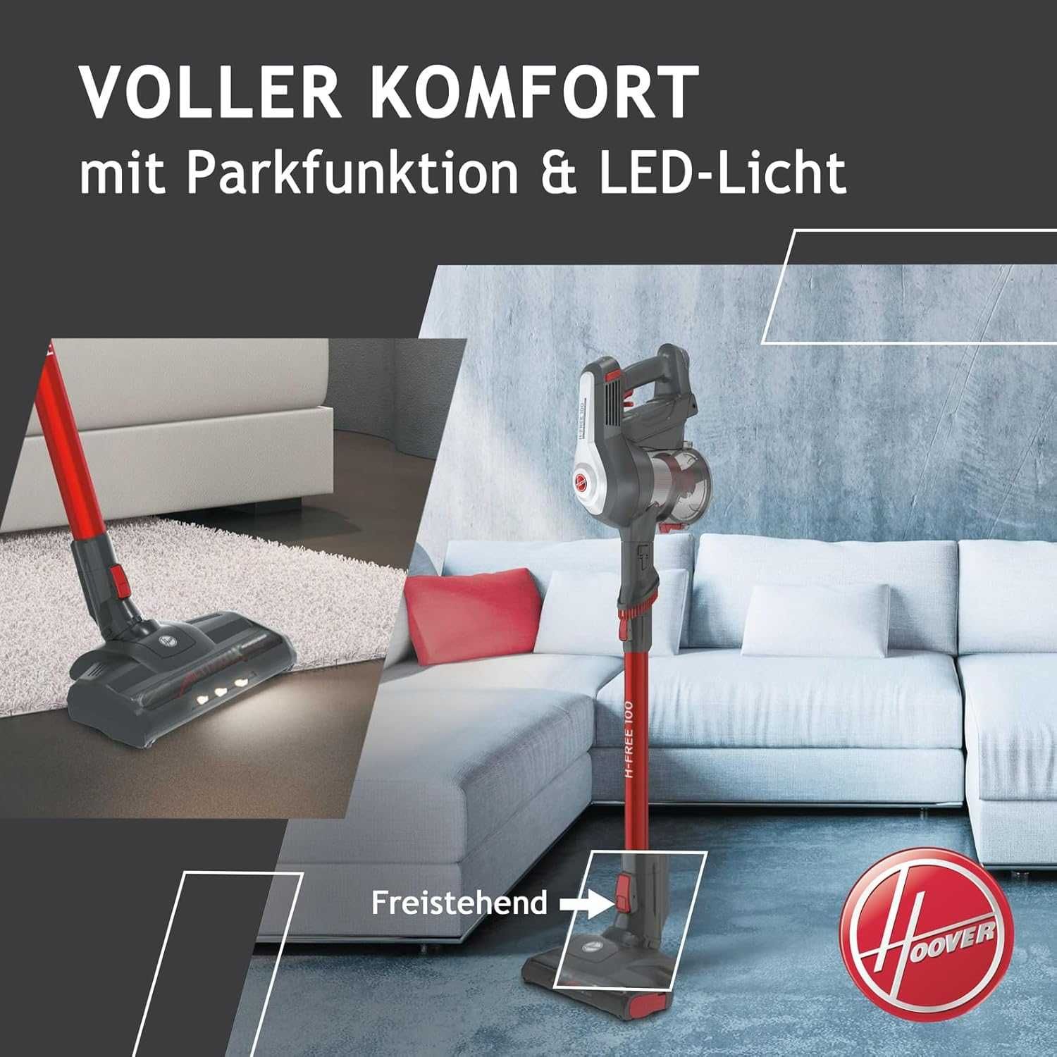 Безкабелна прахосмукачка HOOVER H-FREE 100 PETS, 2 в 1