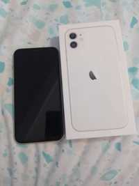 Iphone 11 white, vine insotit de cutie si cablu original