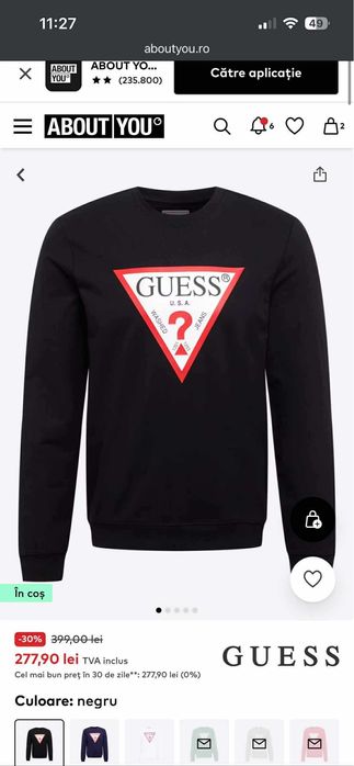 Bluza barbati firma Guess, originala, marimeaS