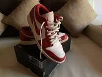 Adidasi Jordan 1 Low Gym Red White (GS)/Preț bun!!