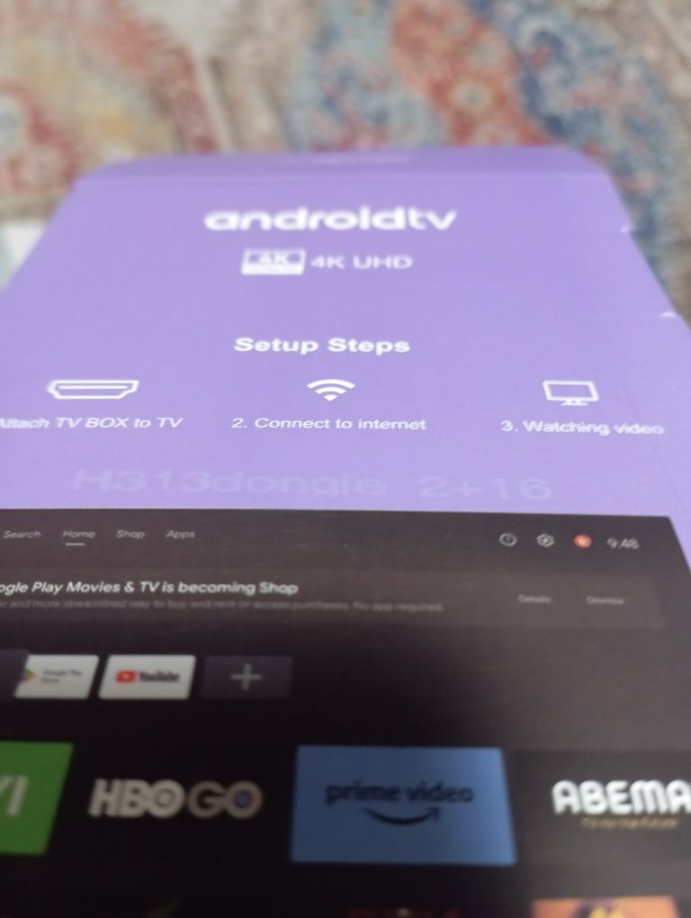 Android 14 smart tv box 2025 sounds remote control